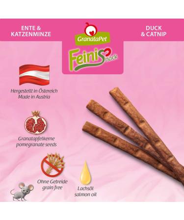 Granatapet Feinisticks Chicken - Grain-Free Cat Treats Digestible Snacks for Playful Cats 15g (3 Sticks) - Premium Rewards Without Sugar Additives - Buy Online on GoSupps.com