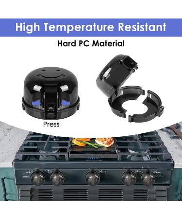 Child Safety Stove Knob Covers (5+1 Pack) - Large Universal Size, Double-Key Design - Gas Oven Knob Covers for Babies & Pets - Black - Buy Online on GoSupps.com