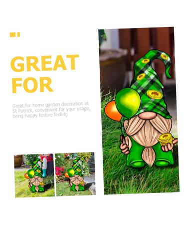 Milisten Dwarf Card Outdoor Sign St Patrick Gnome Yard Sign Patrick Garden Decoration During The Day Props - Buy Online on GoSupps.com