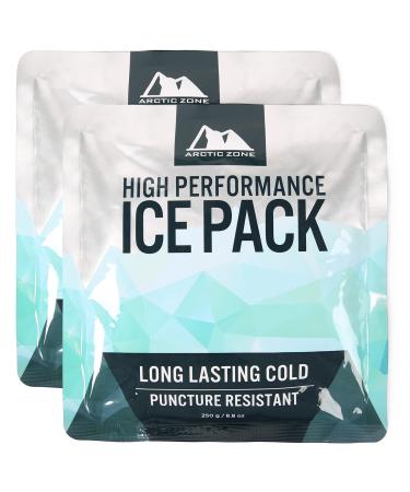 Arctic Zone High Performance Ice Pack for Lunch Boxes, Bags, or Coolers, Set of 2 - 250 grams each