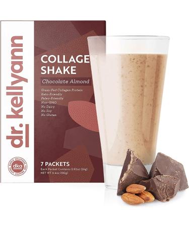 Dr. Kellyann Keto Chocolate Almond Shakes - 100% Grass Fed Collagen Protein | Gluten Free Dairy Free Soy Free | Ideal for Keto Paleo & Weight Loss - 7 Servings - Buy Online on GoSupps.com