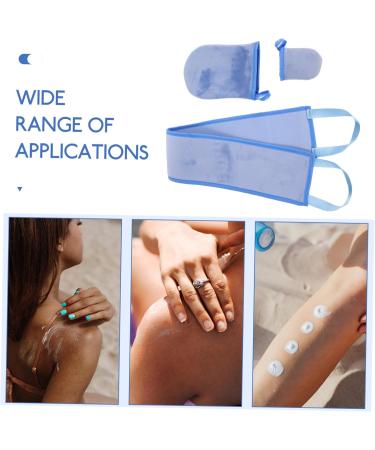 HONMEET 1 Set Self Tanning Mitten Applicator Lotion Back Applicator for Women Lightener Hligths Caps Clear Highlight Hat Foil Balayage Sun Block Lotion Back Applicator for Adult Flocking - Buy Online on GoSupps.com