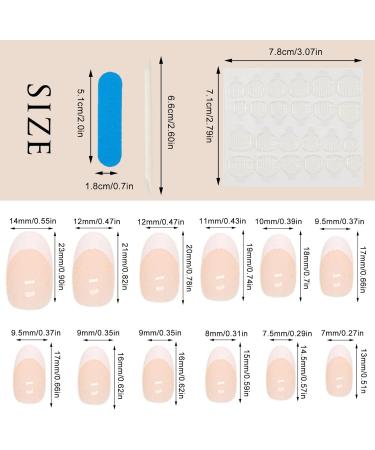 NICENEEDED Medium French Almond Press on Nails Nude White Oval Acrylic Nails 24Pcs Stick on Nails with Nail Glue Stickers for Women Girls Fingernails Extension Almond-Nude - Buy Online on GoSupps.com