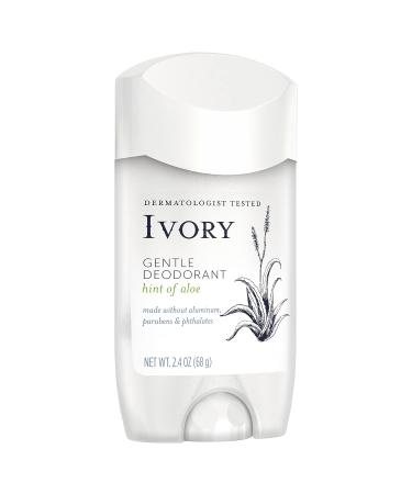 Ivory Deodorant with Aloe, Aluminum-Free, Baking Soda-Free 2.4 oz, Pack of 4 - Buy Online on GoSupps.com