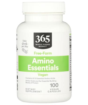 365 by Whole Foods Market Amino Essentials 100 Capsules 100 Count (Pack of 1)
