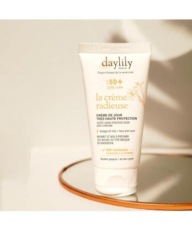 Daylily | La Cr me Radieuse - Day Cream SPF 50+ | Pregnancy Sun Cream | Protects from Pregnancy Mask & UV | Very High Protection | Vegan & Cruelty Free | Made in France | 50 ml - Buy Online on GoSupps.com