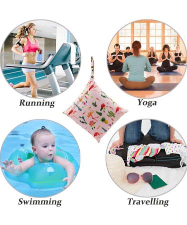 FenFang Wet Bag Wet Dry Bags for Cloth Diapers Nappy Daycare Organiser Storage Bags Waterproof Washable Reusable Zipper Bag (Pink) - Buy Online on GoSupps.com