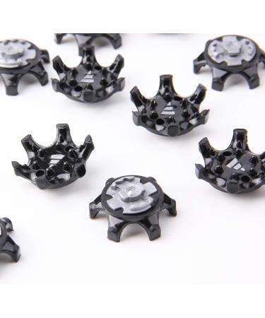 Sansheng Easy Change Golf Shoe Studs - 30pcs Anti-Skid Replacement Spikes (Black) - Buy Online on GoSupps.com