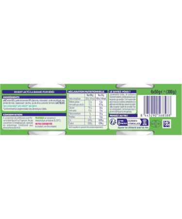 P'tit brewed mini banana without added sugars - from 4/6 months - 6 x 50 g - Buy Online on GoSupps.com