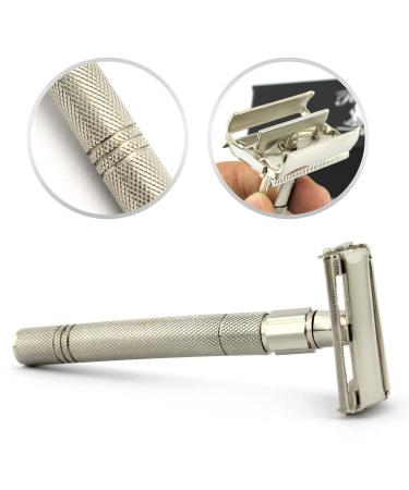 Haryali London Razor Plane - Premium Stainless Steel Wet Razor for Men & Women - Easy Blade Change - 1 Piece Pack - Buy Online on GoSupps.com