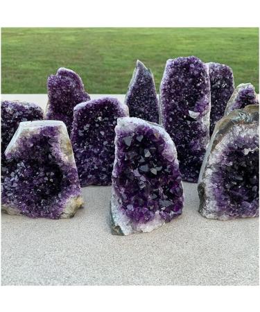Natural Crystal Rough Stone Crafts Quality Hote uruguary Dark Purple Amethyst Cluster Natural Amethyst geode Crystal Decoration (Size : 450-500g) - Buy Online on GoSupps.com