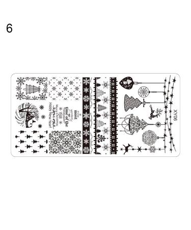 Premium Nail Art Stamp Plates for Women | DIY Nail Designs | Stainless Steel | Christmas Tree & More | Perfect Manicure Tool for Parties - Buy Online on GoSupps.com