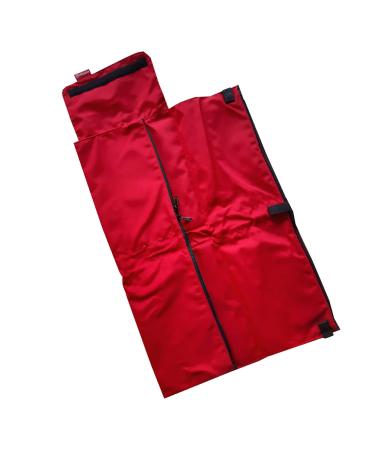 Portable changing mat changing bag Wickelquick /can be operated with one hand/safe thanks to roll-off protection/4 side pockets/washable/red