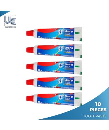 Urban Essentials Bulk Travel Toothbrush Kit - TSA Approved Dental Care Set with Toothbrush Toothpaste Floss Picks & Resealable Bag - Perfect for Donations & Guest Bathrooms (10 Pack - Buy Online on GoSupps.com