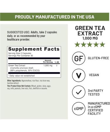 NatureWise 1 Green Tea Extract 1000 mg - Vegan Non-GMO - 60 Capsules 30-Day Supply + 1 Ashwagandha for Stress + GABA & L-Theanine - 60 Capsules 30-Day Supply  - Buy Online on GoSupps.com