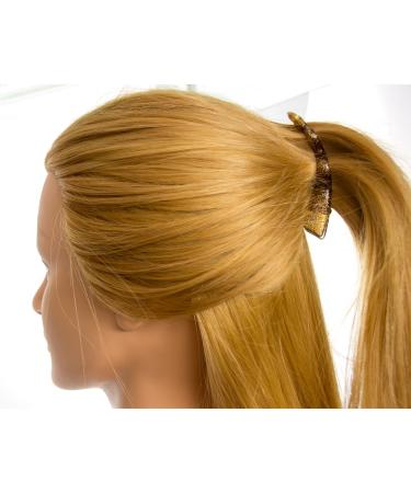 Wave Hair Clip Mini - Black Silver Thread 9cm | Made in Germany | WeLoveBeads - International Shipping - Buy Online on GoSupps.com