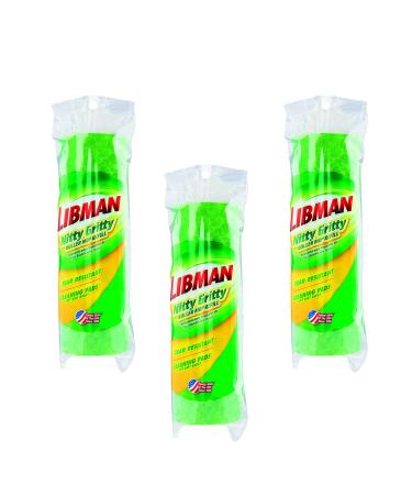 Libman Nitty Gritty Roller Mop Refills, Green, Yellow, 3 Pack Polyurethane Foam