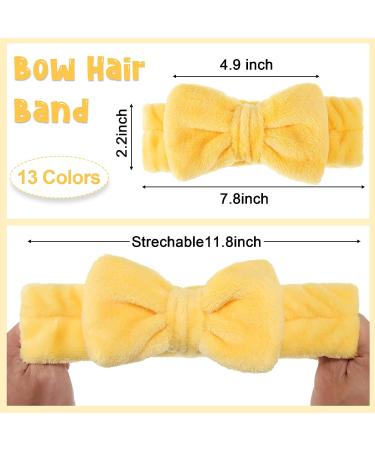 52pc Soft Coral Fleece Spa Headband Set | Makeup & Skincare Bow Headband | 13 Colors | Girls & Women's Slumber Party Supplies - Buy Online on GoSupps.com