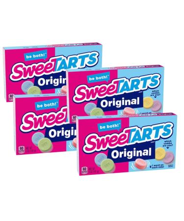 SweeTarts Candy, Assorted Flavors Blue Raspberry, Red Cherry, Purple Grape, Yellow Lemon | (4 - Pack) - Buy Online on GoSupps.com