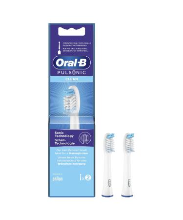 Oral-B Pulsonic Clean Sonic Toothbrush Heads - Pack of 2 2 Items