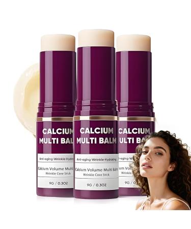 Anti-vieillissement Calcium Multi Baume B ton De R paration Des Rides De Collag ne Hydratation Profonde Et Baume De Raffermissement De La Peau Pour Les Yeux Le Cou Et Le Visage(3PCS)