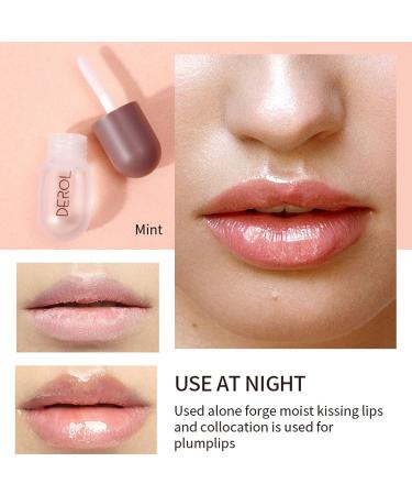 2PCS Natural Lip Plumper Set - Gloss and Serum for Plump, Moisturized Lips - Reduce Fine Lines - Day and Night Formula - Buy Online on GoSupps.com
