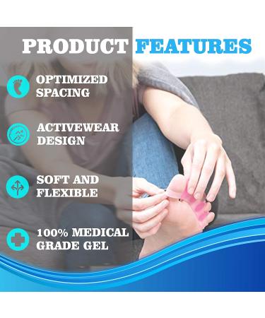 Toe Separator Spacers for Overlapping Toes | Correct Bunions and Restore Crooked Toes | Universal Size | Pack of 5 - Buy Online on GoSupps.com