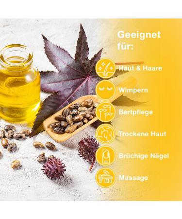  mituso mituso Castor Oil - 2000 ml - 100% Pure Cold-Pressed Oil - Native Ph. Eur. Eyelash Serum - Natural Hair Oil - Buy Online on GoSupps.com