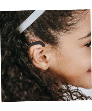 Beaupretty Auricle Corrector Ear Covers - 6 Pairs Flexible Ear Cuff for Sleep & Corrective Use | Black Earmuffs for Auricle Correction 4.4x3.6x0.4cm - Buy Online on GoSupps.com