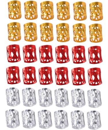 FRCOLOR Hair Braid metal hair beads for braids Hair Braiding Cuffs dreadlock beads for men hair beads for dreadlocks hair cuffs dreadlocks braiding beads filigree tube to weave man Beads - Buy Online on GoSupps.com