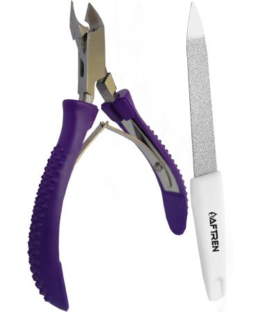Professional 1/2 Jaw Cuticle Cutter Cuticle Nipper Stainless Steel Manicure Feet Hands Ingrown Toenail Cuticles Cuticle Scissors (Shining Purpul) - Buy Online on GoSupps.com