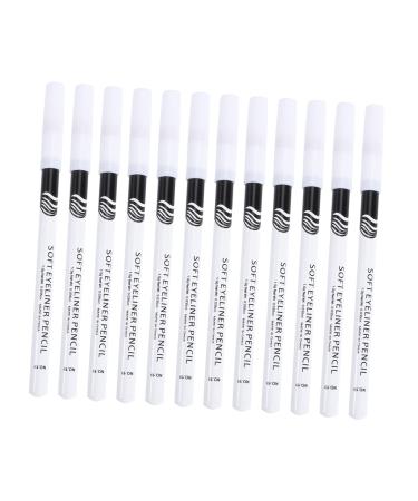 Hemoton 12pcs Eyeliner Pencil Eyeshadow Pencil Lying Silkworm Pen Makeup Highlighter Makeup Pen Eyeliner Brush Makeup Eyeliner Applicator