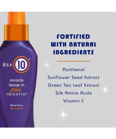 Buy It's a 10 Miracle Leave-In Plus Keratin 4oz (Pack of 2) - Best Hair Treatment for Softness & Shine | Shop Internationally - Buy Online on GoSupps.com