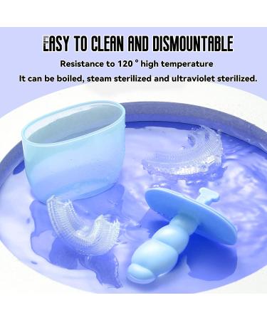 BDFIEYY U-Shaped Kids Toothbrush: 360 Cleaning, Food Grade Silica Gel, Resistant to 120 Autoclaving | Ages 2-12 - Buy Online on GoSupps.com