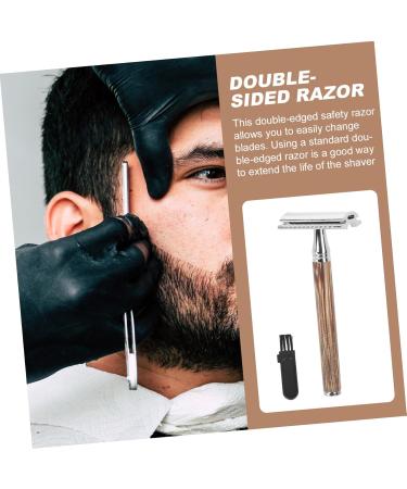 Frcolor Bamboo Safety Razor Set for Women & Men | Manual Razor with Wooden Handle for Mustache & Facial Hair - Buy Online on GoSupps.com