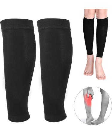 Calf Compression Stockings for Women - Nylon Polyurethane Swelling Reduction (Black L) - International Shipping - Buy Online on GoSupps.com
