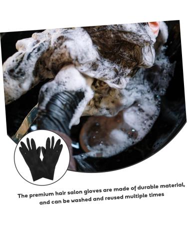 FRCOLOR 6 Pairs Barber Gloves Black Hair Dye Shampoo Gloves for Hair Coloring Black Rubber Gloves Reusable Hair Shampoo Gloves Hair Dye Salon Gloves Hair Dye Glove Tool Belt Disposable Man - Buy Online on GoSupps.com
