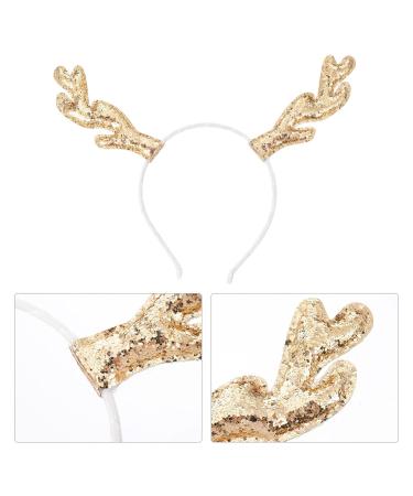 Frcolor 2-Piece Glitter Christmas Antler Hair Tie Set - Reindeer Anti-Strap Holiday Decor for New Year - Buy Online on GoSupps.com