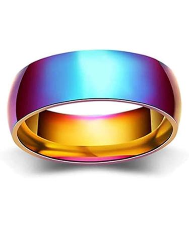 Buy Woasvad 7-Piece Rainbow Hematite Stone Rings Set | Root Chakra Energy Balancing | Negative Energy Absorption | Perfect Gift for Fear Relief | Mixed Size Package - Buy Online on GoSupps.com