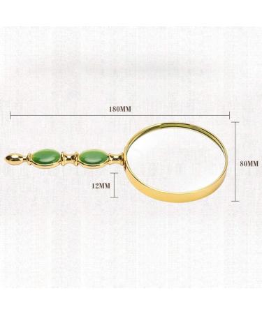 HD 10 Times Magnifying Glass Imitation Jade Handheld Old Man Reading Reading Newspaper Made in China - Buy Online on GoSupps.com