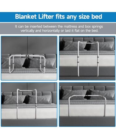 Blanket Lifter for Feet Sheet Riser Height Adjustable Relieve Pressure Foot Tent Blanket Support Holder Recovery with 4 Clips for Surgery - Buy Online on GoSupps.com