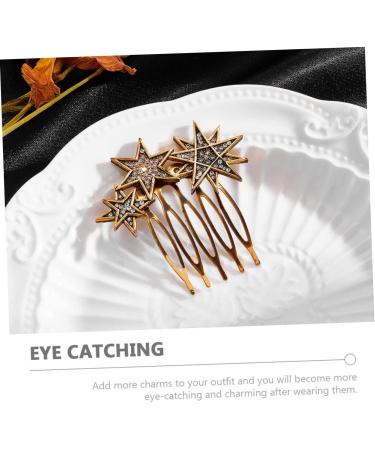 PLAFOPE 1 Set Star Moon Hairpin Hair Accessories Hair Barrettes Hair Side Comb Clip Star Barrettes Star Hairpins Wedding Side Comb Star Hair Clips Hair Clip Side Comb Hair Pin Hair Comb - Buy Online on GoSupps.com