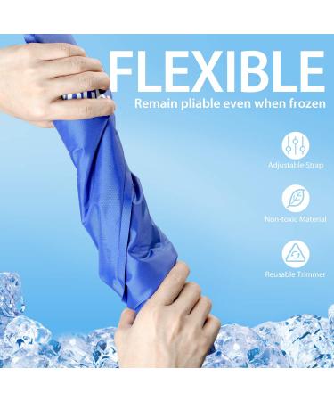 Ohuhu Large Reusable Gel Ice Pack - Hot & Cold Therapy for Injuries - XL Blue Cold Pack - Buy Online on GoSupps.com