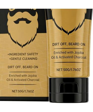 Beard Shampoo CleanerCaring Soothing Cream Facial Hair Beard Cleanser & Softener For men and fathers for daily showering and care morning travel shaving styling soaking - Buy Online on GoSupps.com