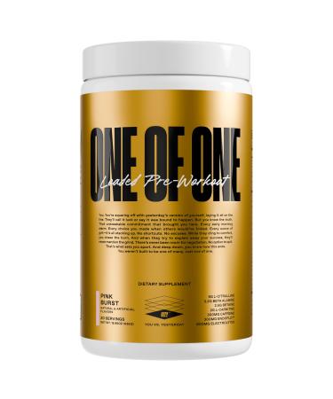 ONE OF ONE Loaded Pre-Workout High-Stim Energy Focus & Endurance with EndoFlo Genius Pure Alpha GPC NeuroRush Dynamine No Crash Gluten Free Pink Burst