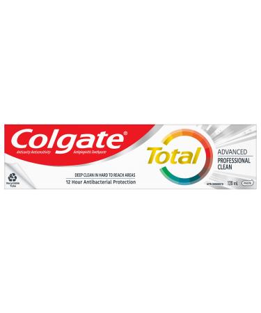 Colgate Total Advanced Professional Clean Toothpaste Multi-Benefit Teeth Whitening Toothpaste That Deep Cleans In Hard To Reach Areas 120 mL