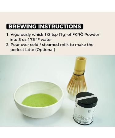 FKRO Organic Ceremonial Grade Matcha Green Tea Powder from Uji Japan | First Harvest Japanese Matcha (30g/1.06oz) Tin - Premium Single Origin - Buy Online on GoSupps.com