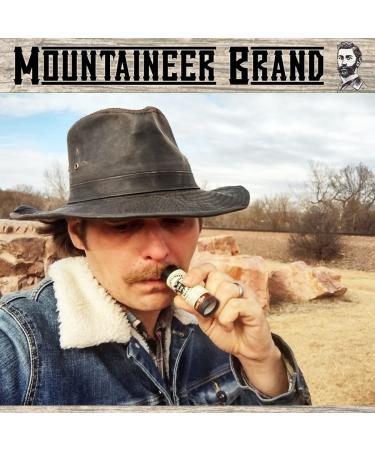 Mountaineer Brand Stache Stick | Natural Mustache Wax for Men | Strong Hold Beeswax & Plant Oils | Grooming Beard & Moustache Balm - Pine Tar 1.5oz - Buy Online on GoSupps.com