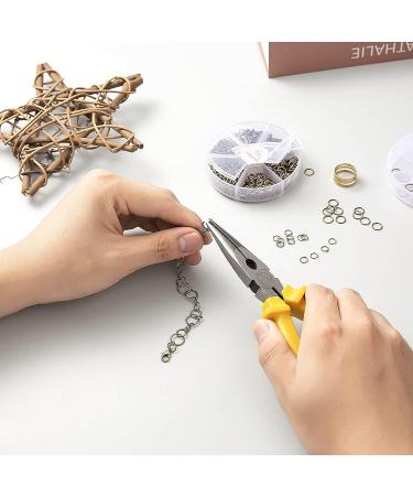 GMMA 1400 Pcs Mixed Jump Rings Set with Open/Close Tool - 4mm to 10mm Sizes - Red Copper | Jewelry Making Supplies for Keychains, Necklaces, and DIY Crafts - Buy Online on GoSupps.com