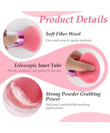 Soft Fiber Nail Dust Brush - Pink Fingernail Art Cleaning Tool for Makeup & Acrylic UV Gel Nails (Red) - Buy Online on GoSupps.com